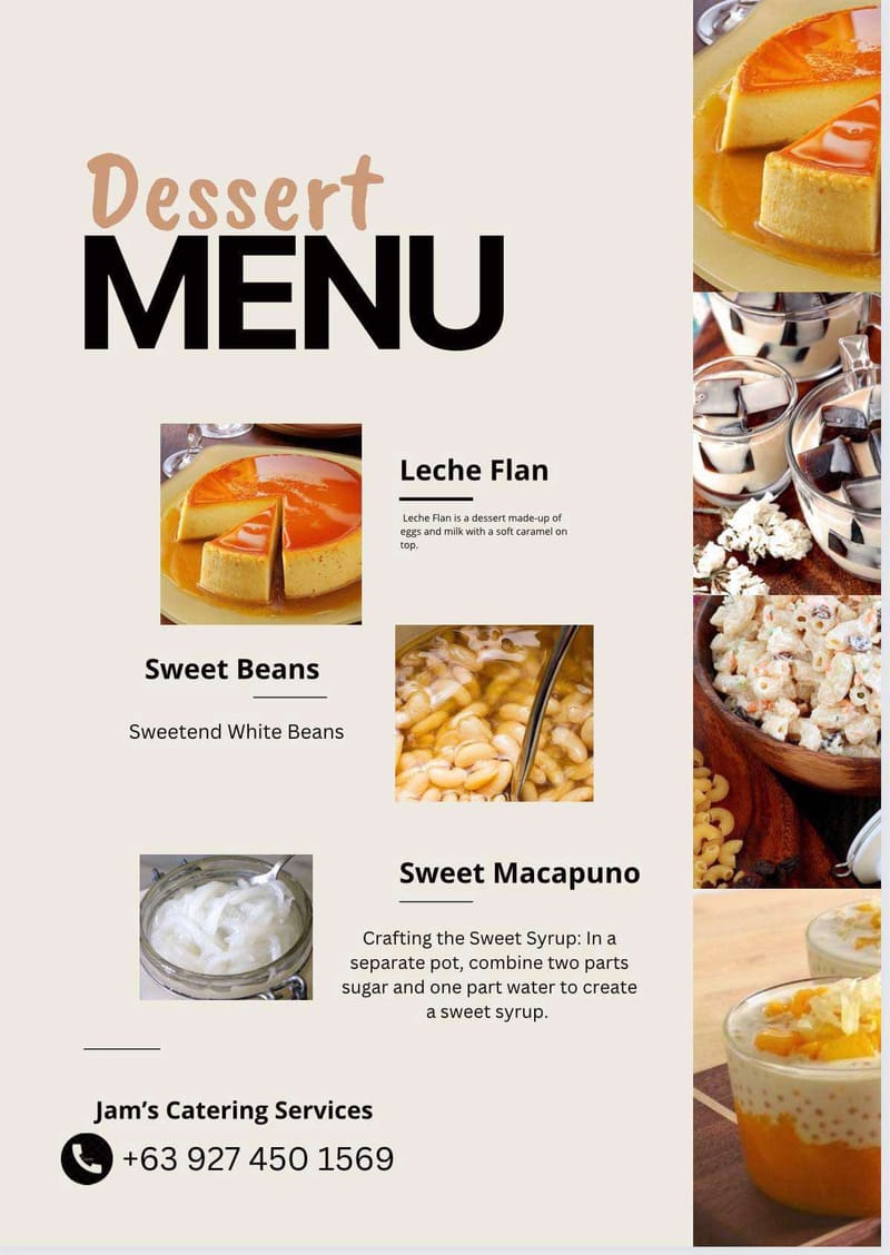 Leche Plan, Sweet Beans & Sweet Macapuno