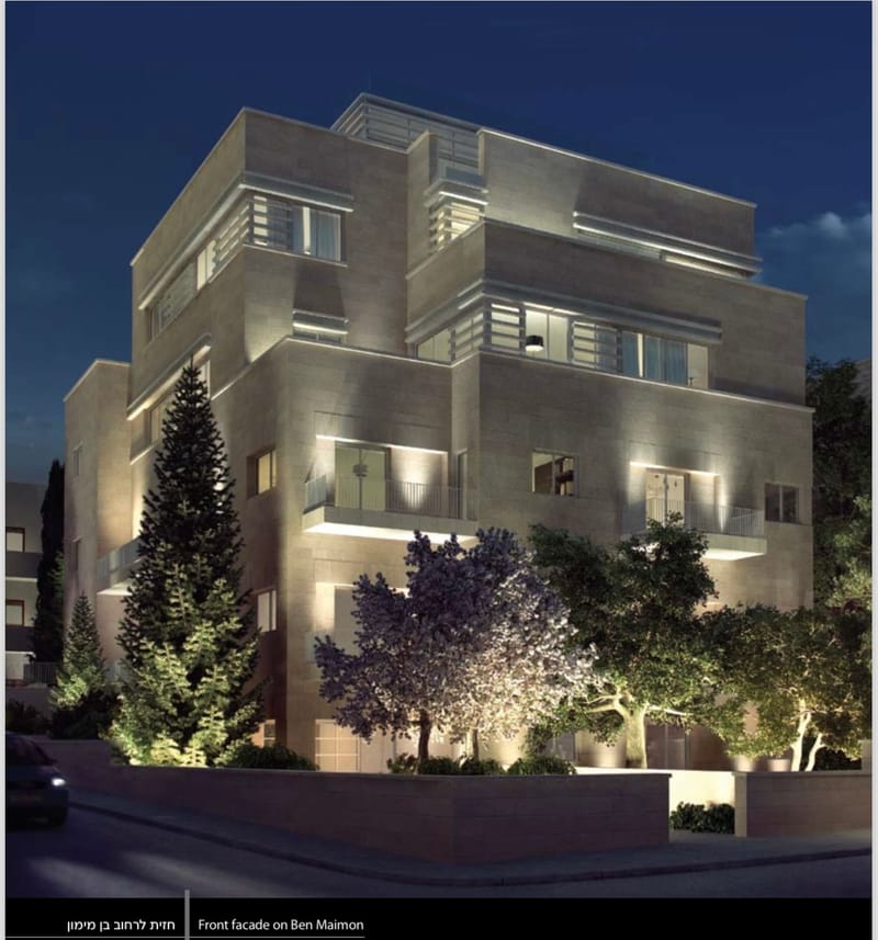 בניין לשימור - בן מימון רחביה ירושלים