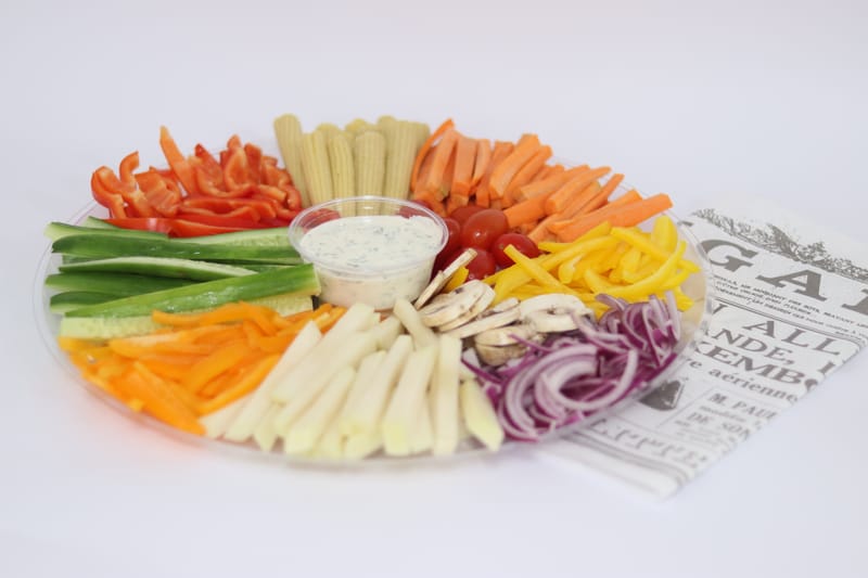 פלטות ירקות חתוכים