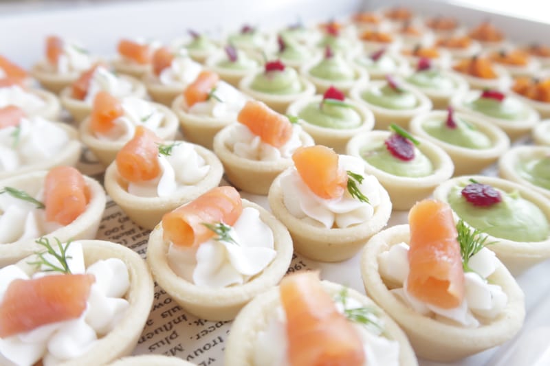 מגש מיני טארטלטים מלוחים