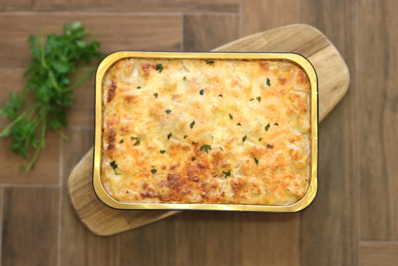 מגש גראטן תפוח אדמה בשמנת