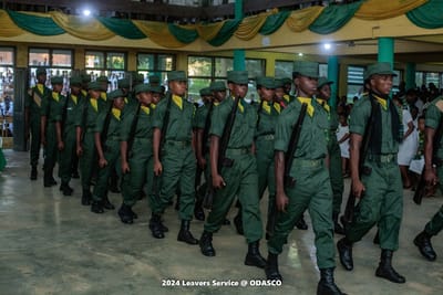 Nana 97 - Dr Antwi Bosiako donates 32 Cadet Uniforms to School