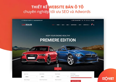 Thiet ke website o to giup tang khach hang va doanh so nhanh