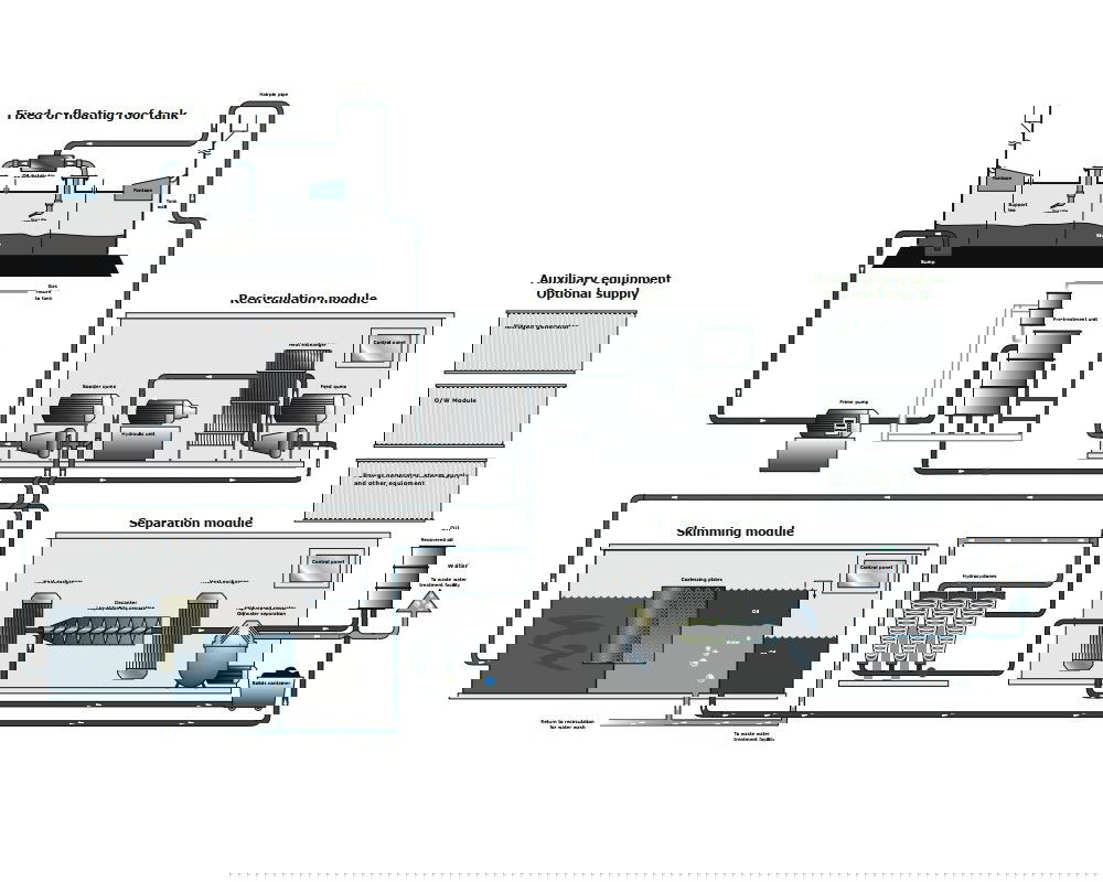 Automated oil tank cleaning and oil recovery