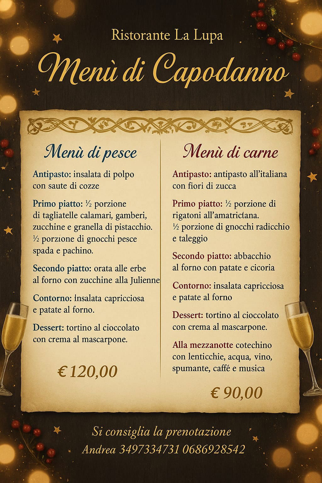 Menù di Capodanno