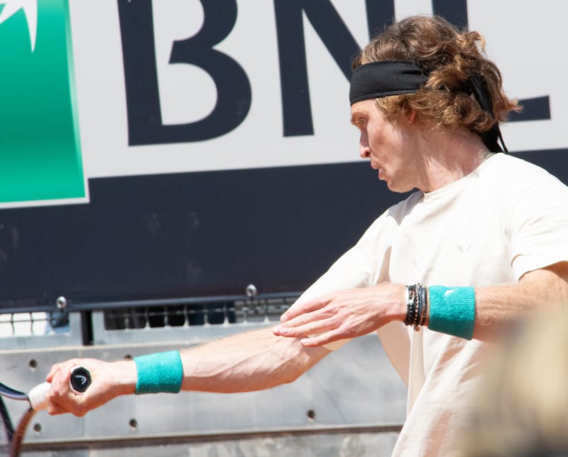 Andrey Rublev in Rome 2024