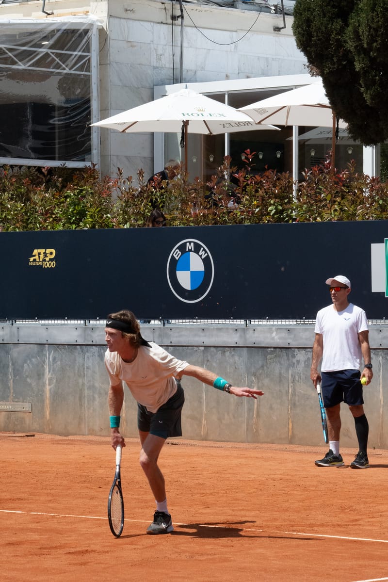 Andrey Rublev in Rome 2024