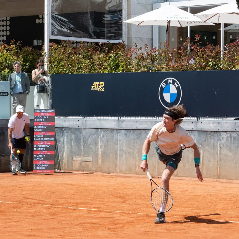 Andrey Rublev in Rome 2024