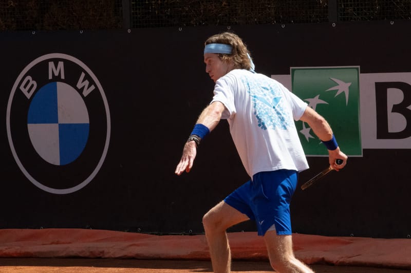 Andrey Rublev in Rome 2024