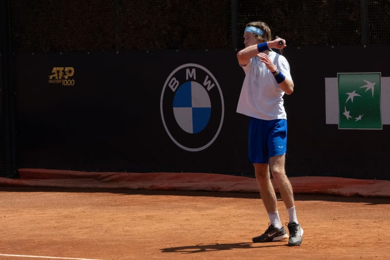 Andrey Rublev in Rome 2024
