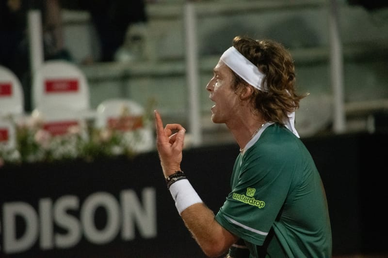 Andrey Rublev in Rome 2024