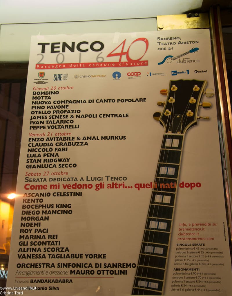 Premio Tenco, Sanremo