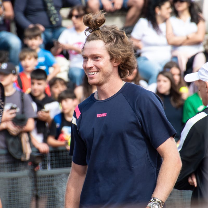 Andrey Rublev - Practice sessions and match at Internazionali di Tennis Roma (Foro Italico)