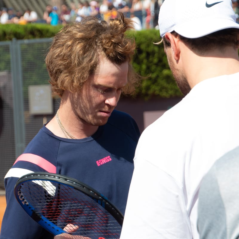 Andrey Rublev - Practice sessions and match at Internazionali di Tennis Roma (Foro Italico)