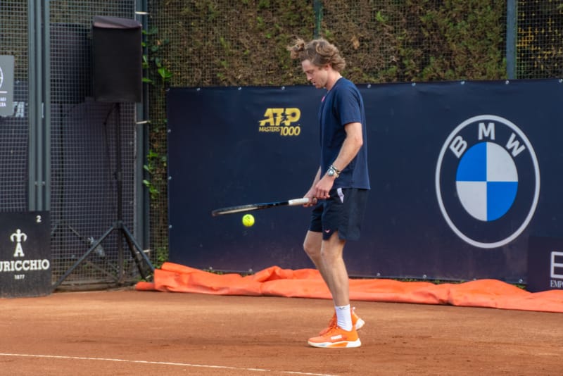 Andrey Rublev - Practice sessions and match at Internazionali di Tennis Roma (Foro Italico)