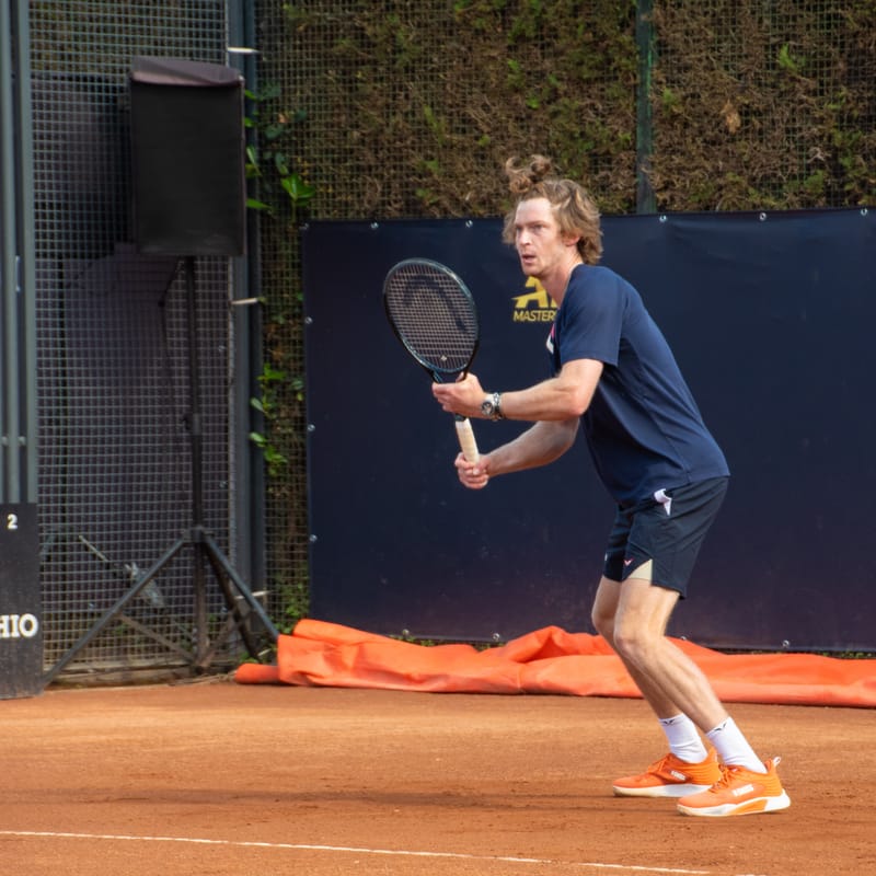 Andrey Rublev - Practice sessions and match at Internazionali di Tennis Roma (Foro Italico)