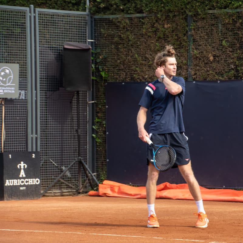 Andrey Rublev - Practice sessions and match at Internazionali di Tennis Roma (Foro Italico)