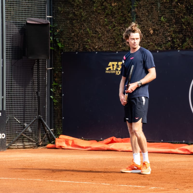 Andrey Rublev - Practice sessions and match at Internazionali di Tennis Roma (Foro Italico)