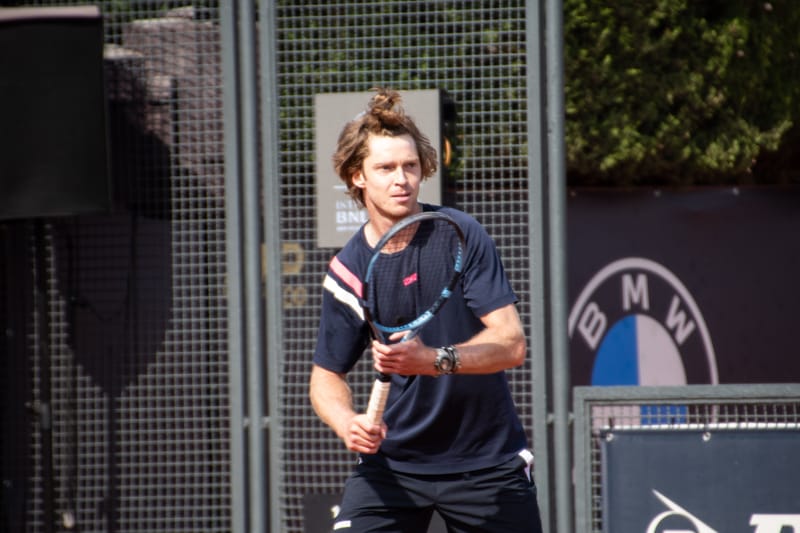 Andrey Rublev - Practice sessions and match at Internazionali di Tennis Roma (Foro Italico)