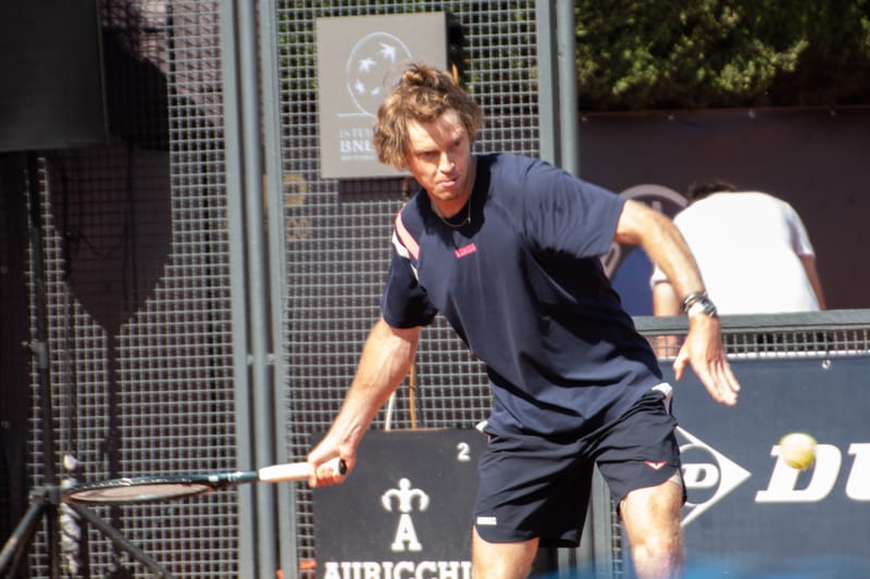 Andrey Rublev - Practice sessions and match at Internazionali di Tennis Roma (Foro Italico)