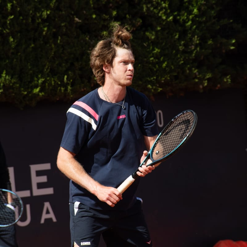 Andrey Rublev - Practice sessions and match at Internazionali di Tennis Roma (Foro Italico)