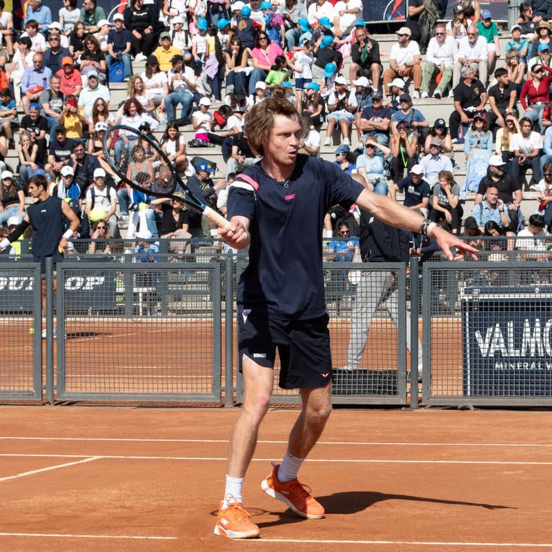 Andrey Rublev - Practice sessions and match at Internazionali di Tennis Roma (Foro Italico)
