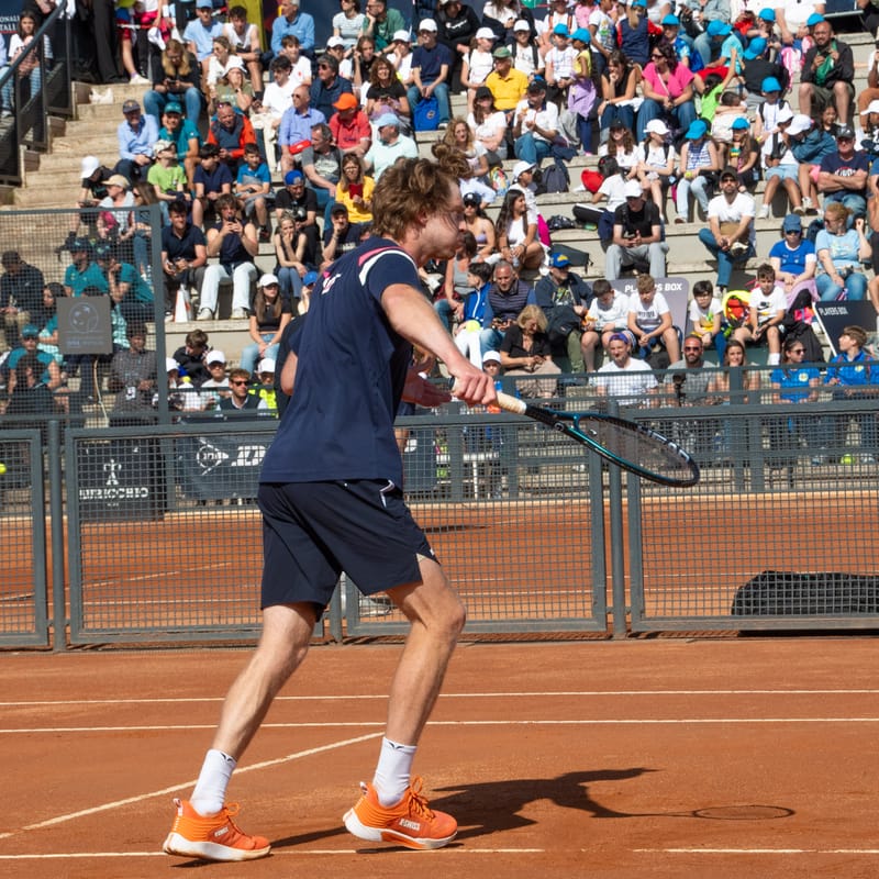 Andrey Rublev - Practice sessions and match at Internazionali di Tennis Roma (Foro Italico)