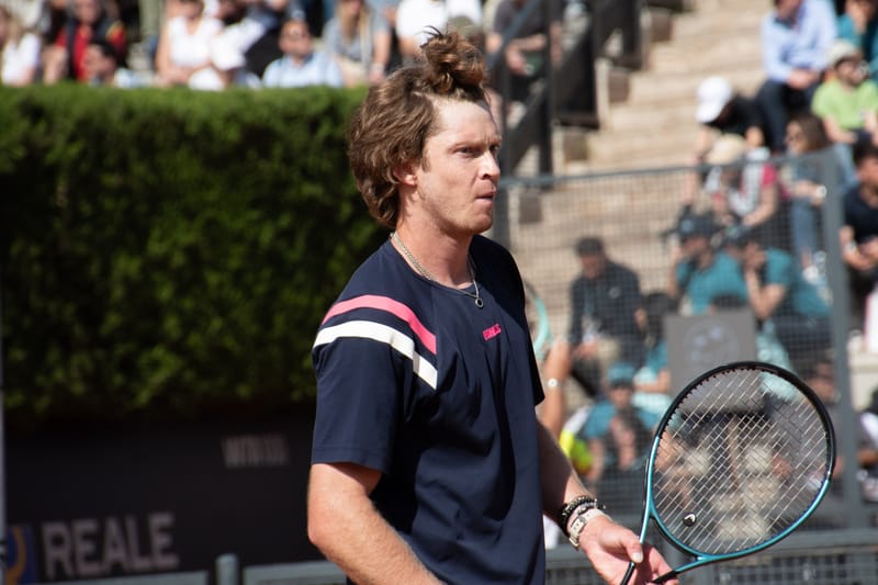 Andrey Rublev - Practice sessions and match at Internazionali di Tennis Roma (Foro Italico)
