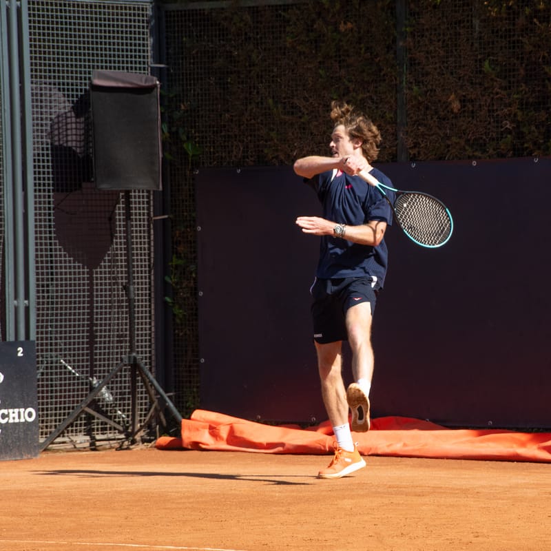 Andrey Rublev - Practice sessions and match at Internazionali di Tennis Roma (Foro Italico)