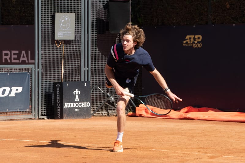 Andrey Rublev - Practice sessions and match at Internazionali di Tennis Roma (Foro Italico)
