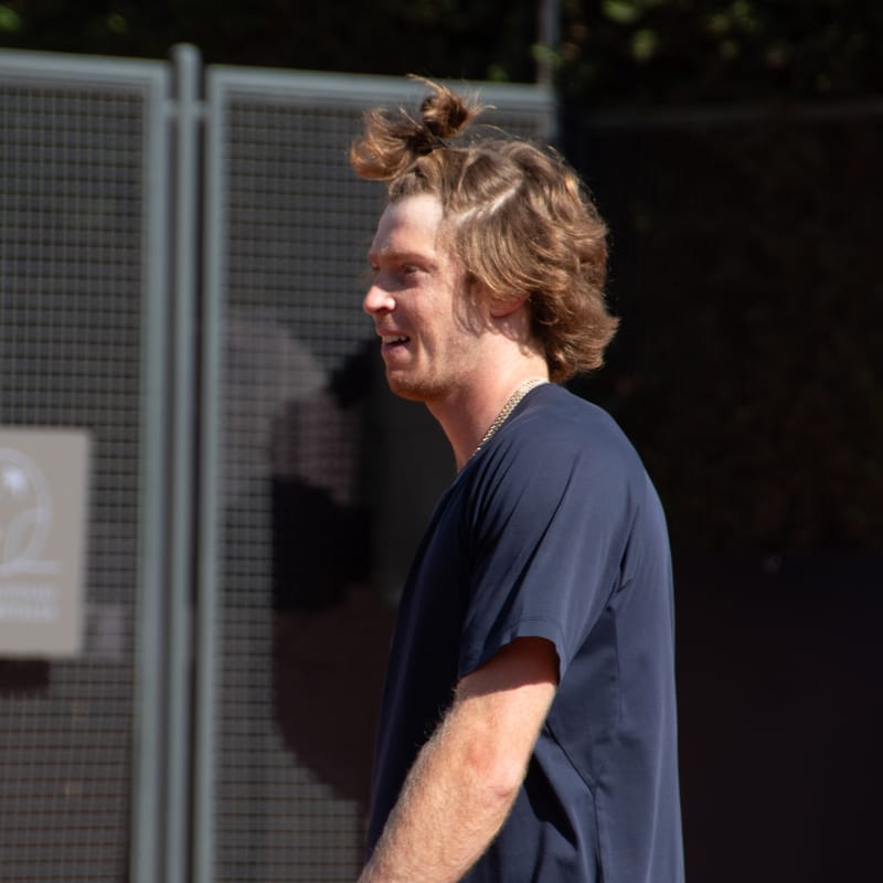 Andrey Rublev - Practice sessions and match at Internazionali di Tennis Roma (Foro Italico)