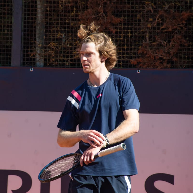 Andrey Rublev - Practice sessions and match at Internazionali di Tennis Roma (Foro Italico)