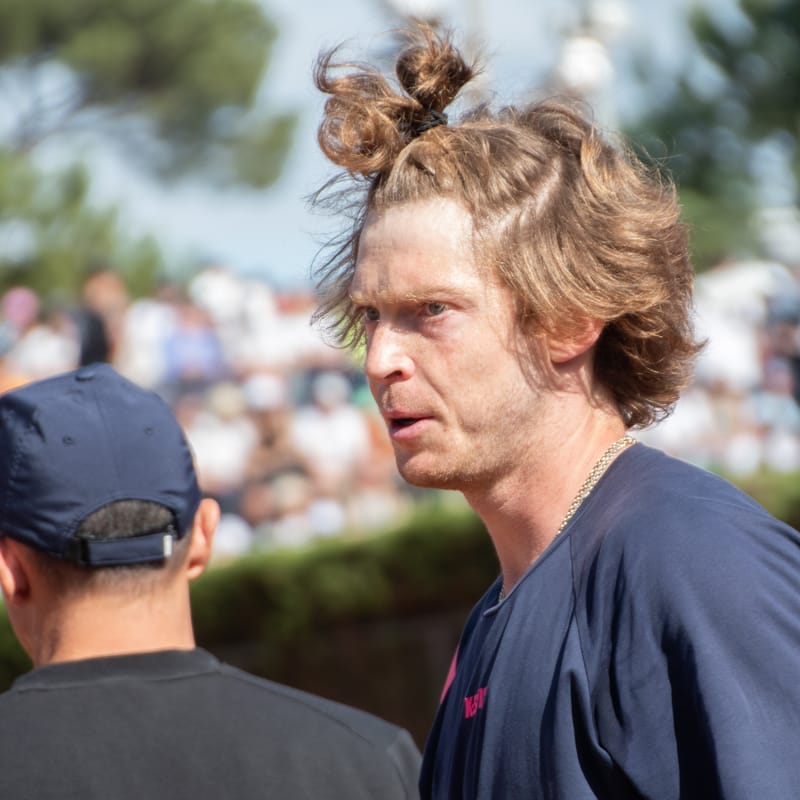 Andrey Rublev - Practice sessions and match at Internazionali di Tennis Roma (Foro Italico)