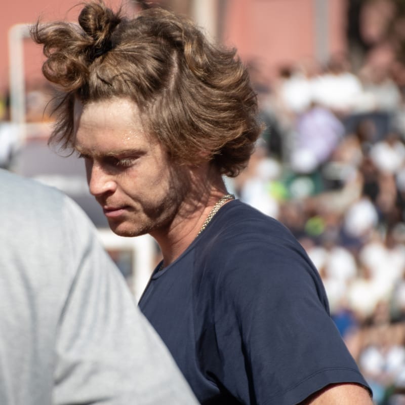 Andrey Rublev - Practice sessions and match at Internazionali di Tennis Roma (Foro Italico)