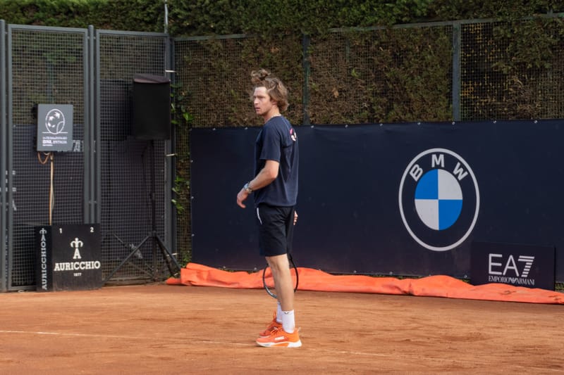 Andrey Rublev - Practice sessions and match at Internazionali di Tennis Roma (Foro Italico)