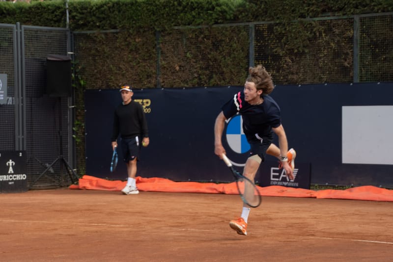 Andrey Rublev - Practice sessions and match at Internazionali di Tennis Roma (Foro Italico)