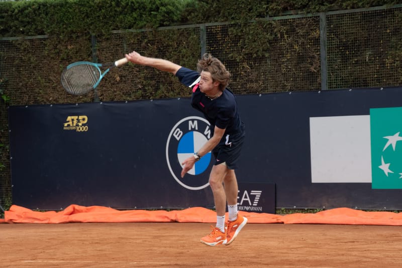 Andrey Rublev - Practice sessions and match at Internazionali di Tennis Roma (Foro Italico)