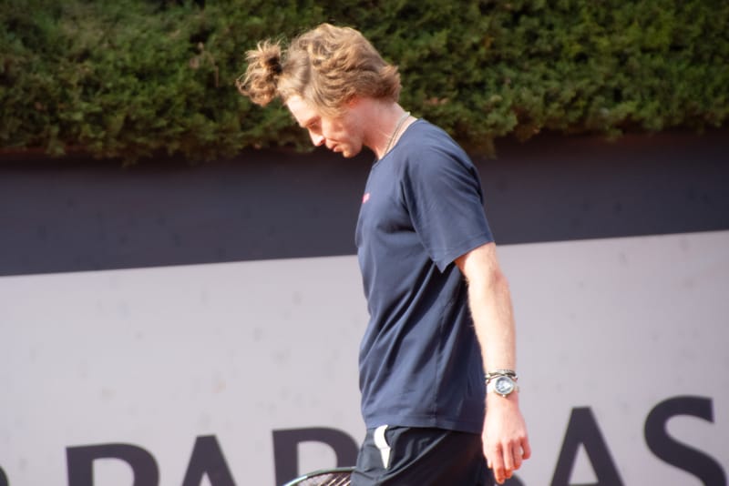 Andrey Rublev - Practice sessions and match at Internazionali di Tennis Roma (Foro Italico)