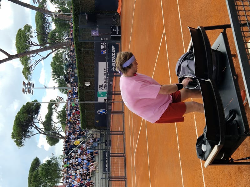 Andrey Rublev - Practice sessions and match at Internazionali di Tennis Roma (Foro Italico)