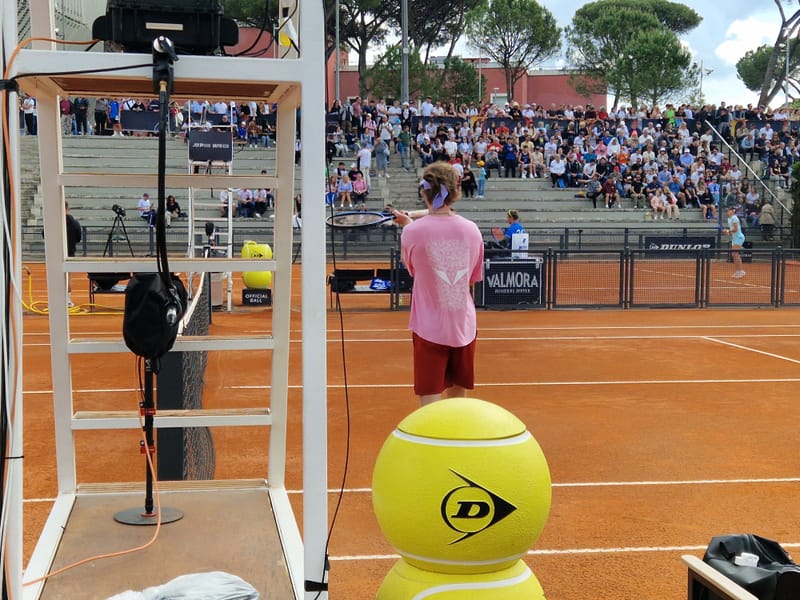 Andrey Rublev - Practice sessions and match at Internazionali di Tennis Roma (Foro Italico)