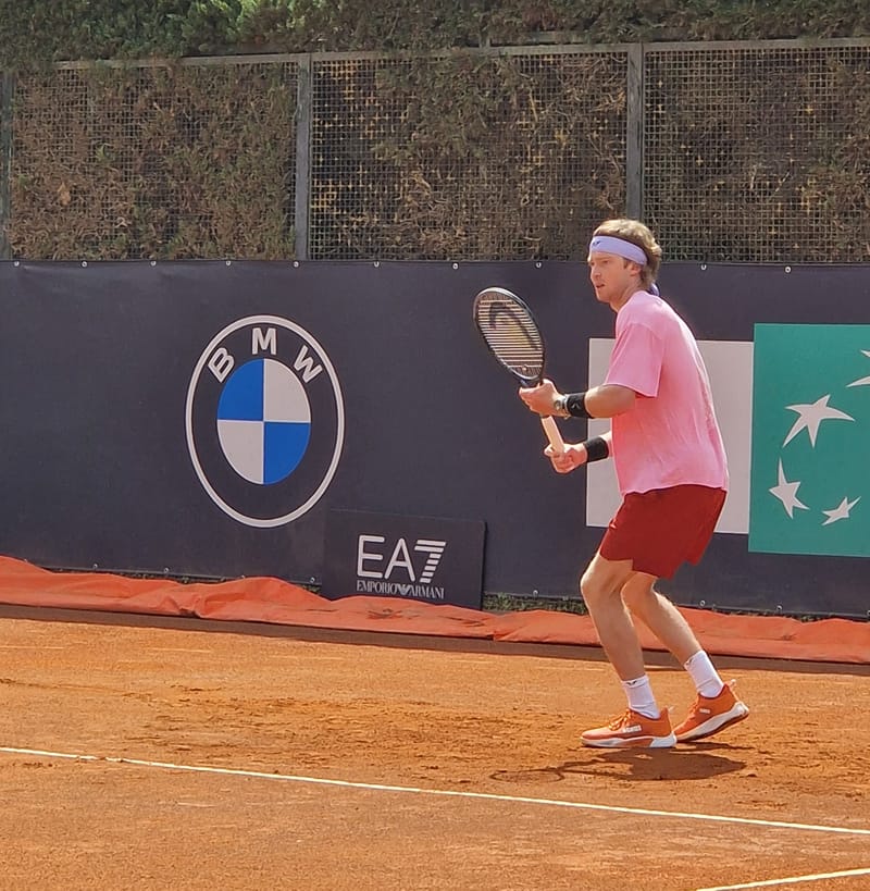 Andrey Rublev - Practice sessions and match at Internazionali di Tennis Roma (Foro Italico)