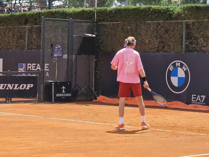 Andrey Rublev - Practice sessions and match at Internazionali di Tennis Roma (Foro Italico)