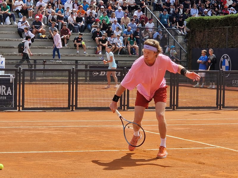 Andrey Rublev - Practice sessions and match at Internazionali di Tennis Roma (Foro Italico)