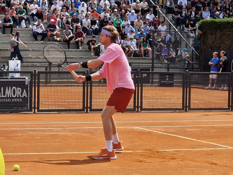 Andrey Rublev - Practice sessions and match at Internazionali di Tennis Roma (Foro Italico)