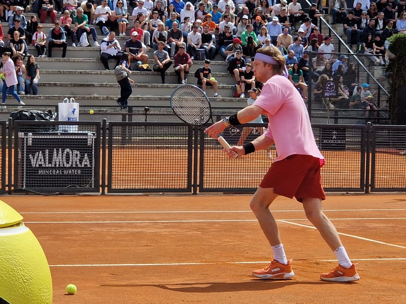 Andrey Rublev - Practice sessions and match at Internazionali di Tennis Roma (Foro Italico)