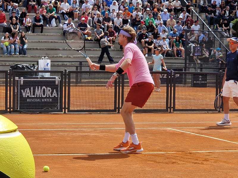 Andrey Rublev - Practice sessions and match at Internazionali di Tennis Roma (Foro Italico)
