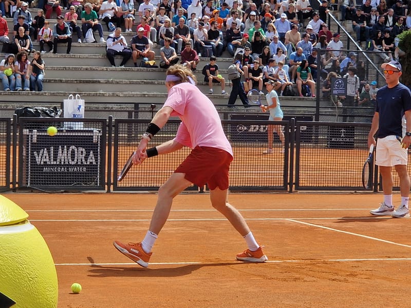 Andrey Rublev - Practice sessions and match at Internazionali di Tennis Roma (Foro Italico)