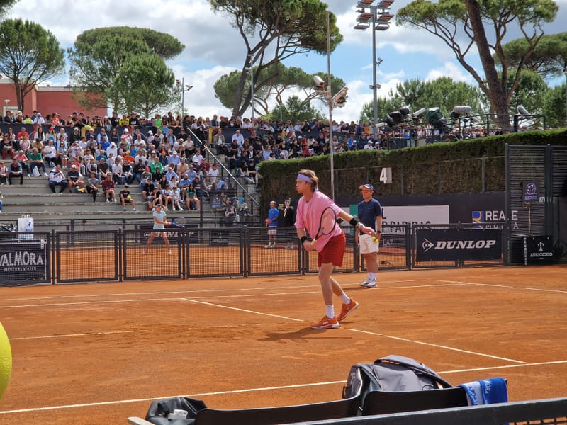 Andrey Rublev - Practice sessions and match at Internazionali di Tennis Roma (Foro Italico)