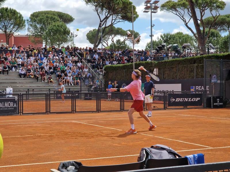Andrey Rublev - Practice sessions and match at Internazionali di Tennis Roma (Foro Italico)