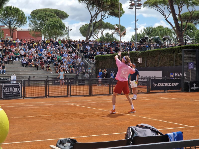 Andrey Rublev - Practice sessions and match at Internazionali di Tennis Roma (Foro Italico)